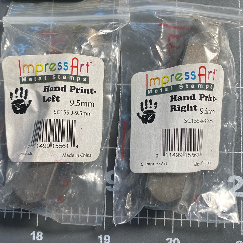 ImpressArt Metal Stamp Set - Hand Print Design